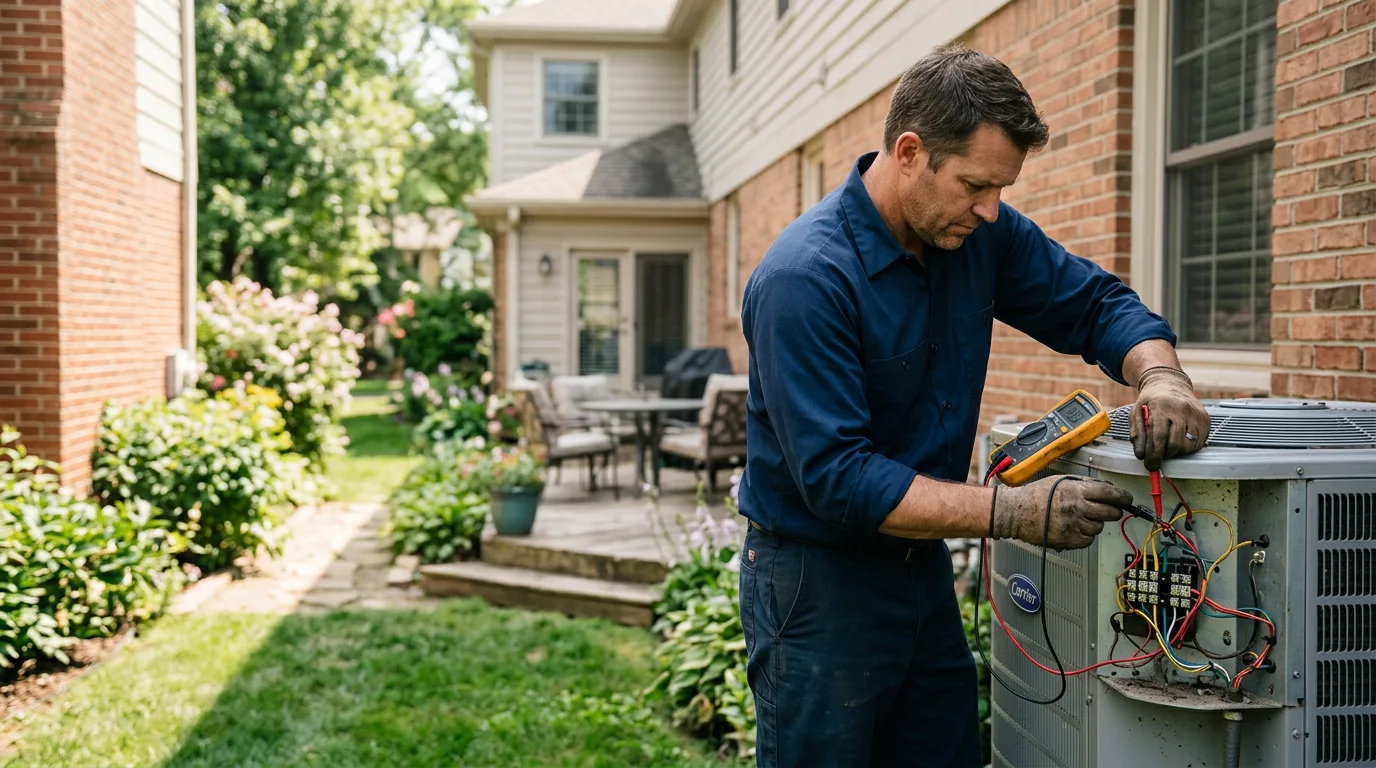 HVAC technician working near Crowheart, WY